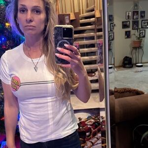 Women's White Graphic Tee